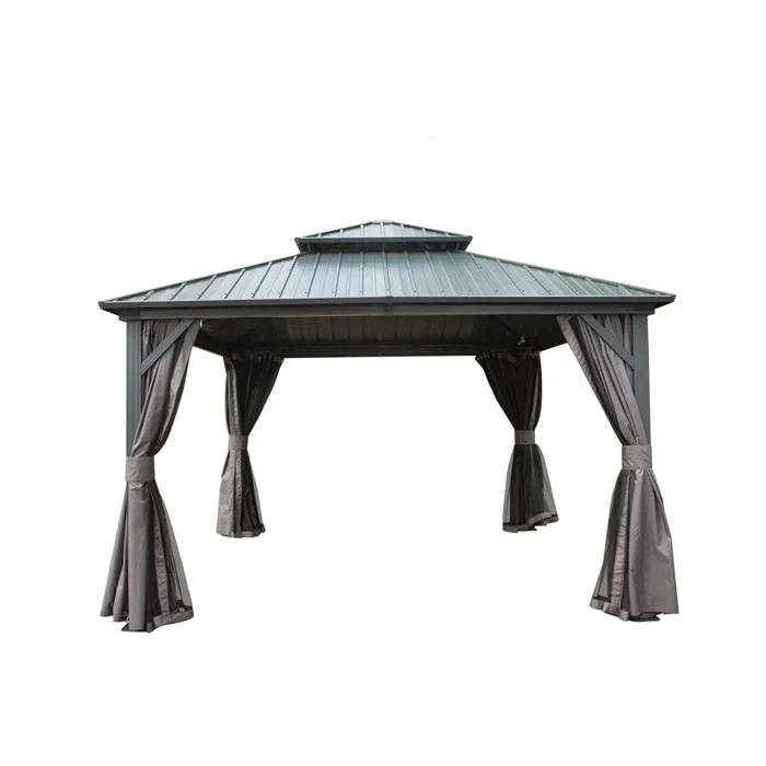 12 (ft) x 12 (ft) Double Roof Aluminum Gazebo