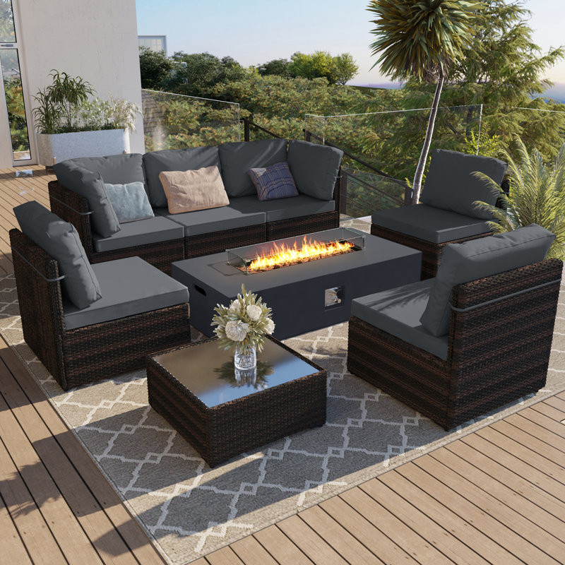 6 - Person Outdoor Seating Group with Cushions