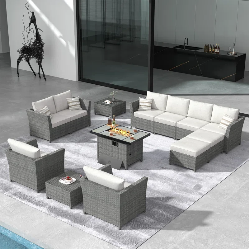 Koyno 10 - Person Outdoor Seating Group with Cushions