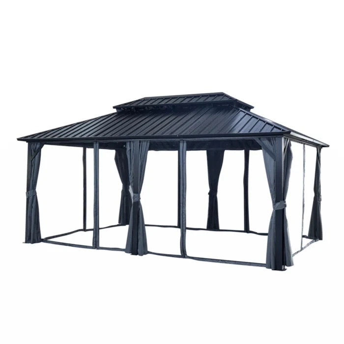 17 Ft. W x 11 Ft. D Aluminum Patio Gazebo