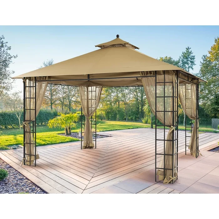 Melody II 10 ft. x 12 ft. Gazebo with Mosquito Net