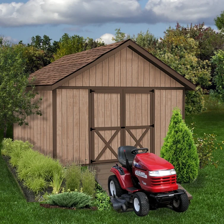 Brandon 12 ft. W x 16 ft. D Solid Wood Storage Shed