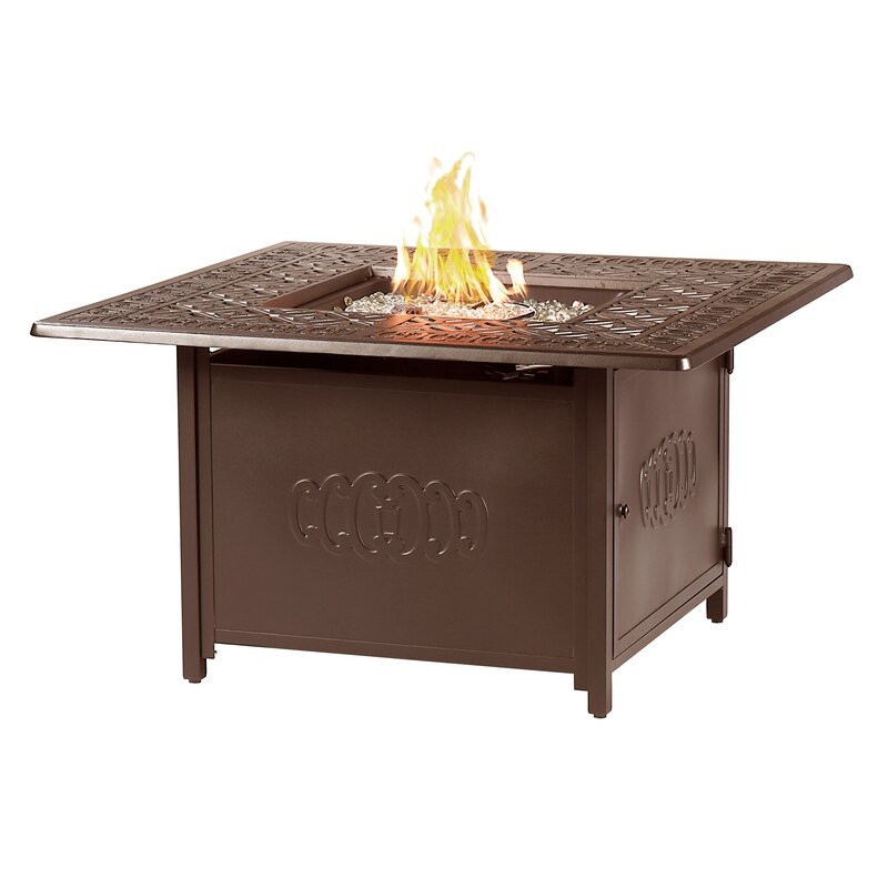 Emmylou Aluminum Propane Fire Pit Table