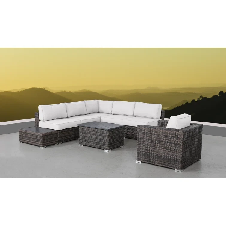 Tarin Fully Assembled 5 - Person Seating Group with Cushions