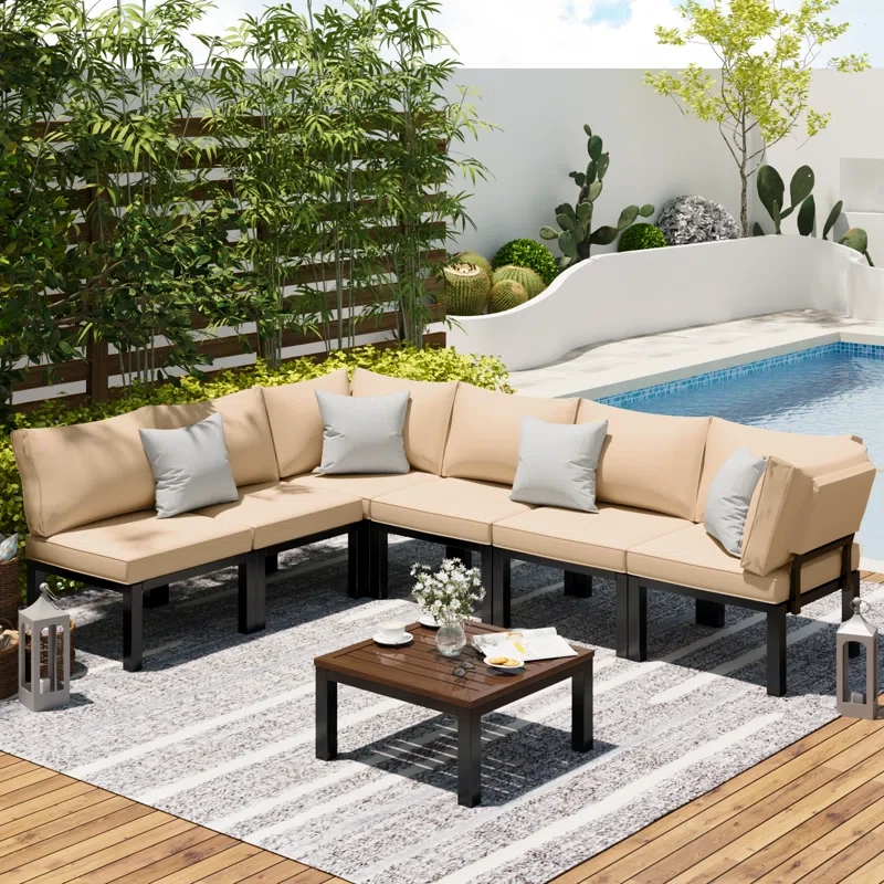 6 - Person Outdoor Seating Group with Cushions