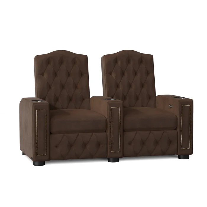 Regal HR Series Upholstered Power Reclining Home Theater Seating with Cup Holder