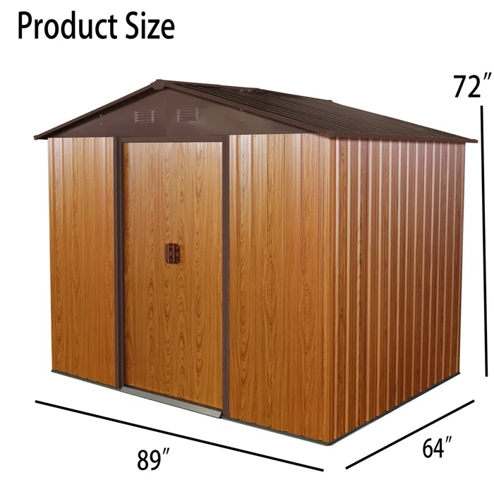 D Metal Storage Shed