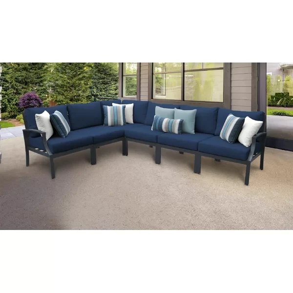 Analyssia 5 - Person Outdoor Seating Group with Cushions