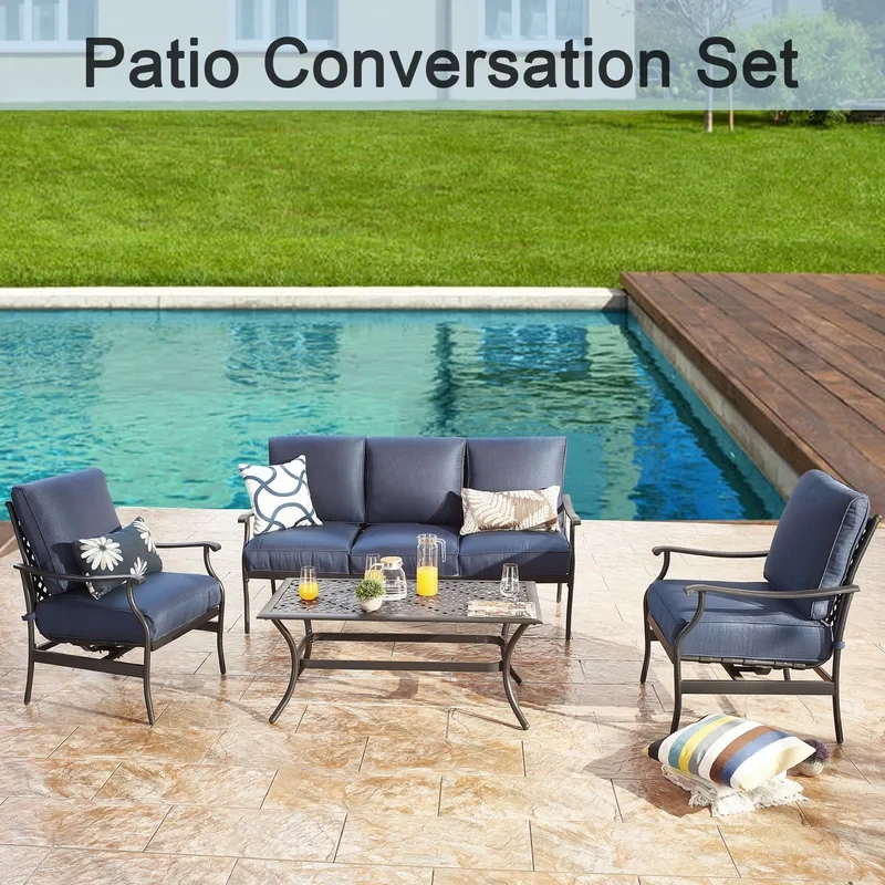 Cannet 5 - Person Outdoor Seating Group with Cushions