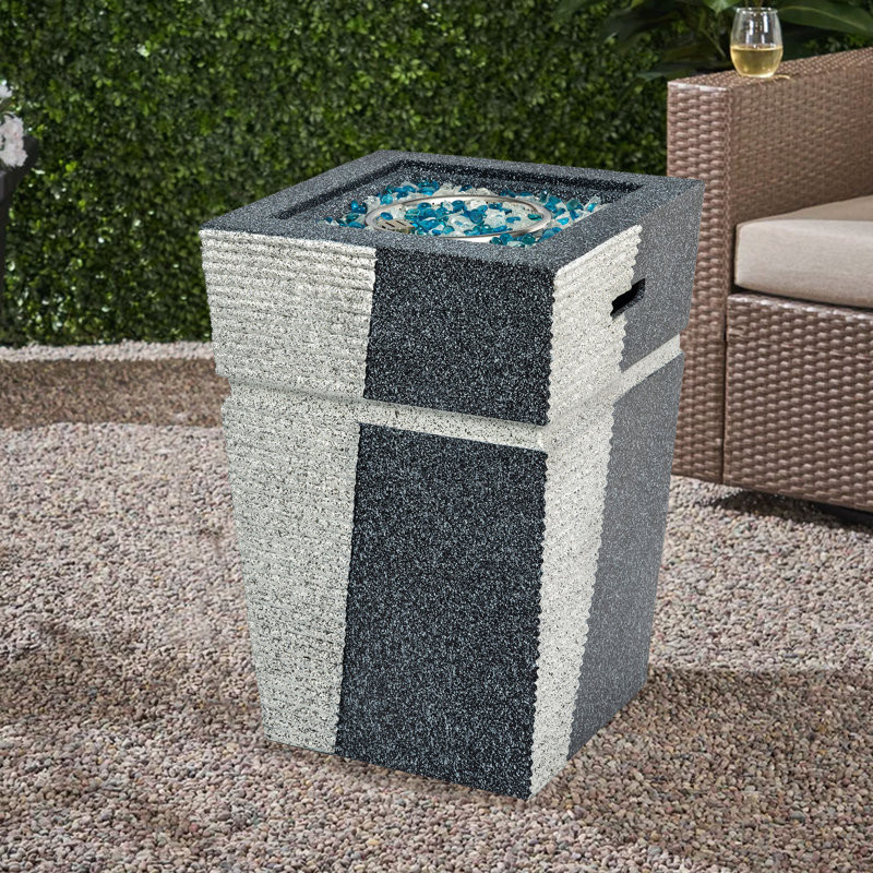 Berneta 29'' H x 20'' W Concrete Propane Outdoor Fire Pit