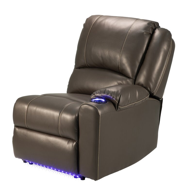 Seismic Series Upholstered Home Theater Seating with Cup Holder