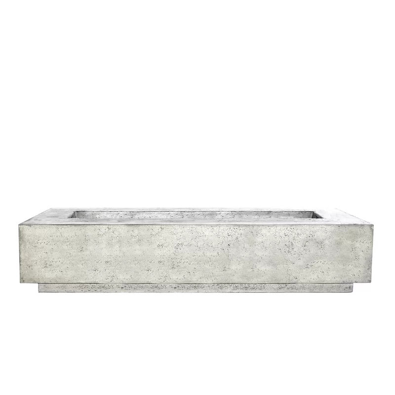 Vanleer Concrete Outdoor Fire Pit 16'' H x 56'' W x 38'' D