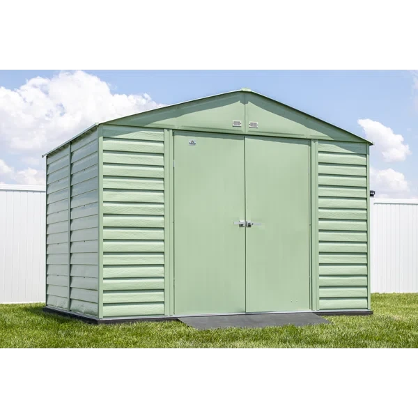 10 ft. W x 8 ft. D Metal Storage Shed