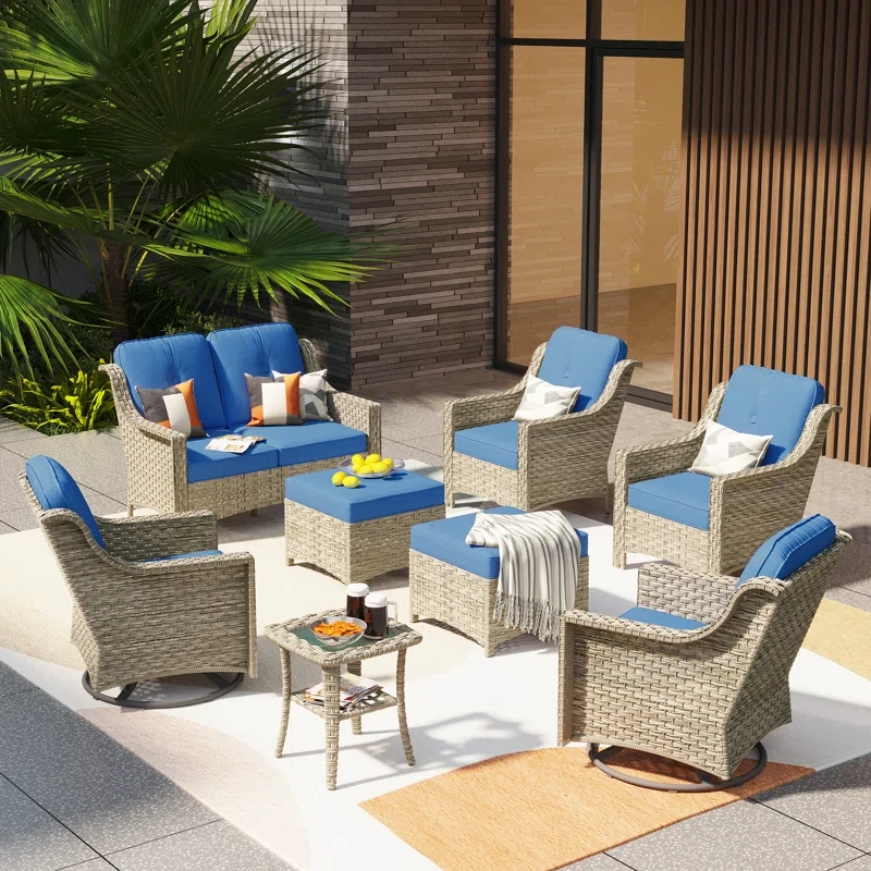 Daliya 6 - Person Outdoor Seating Group with Cushions