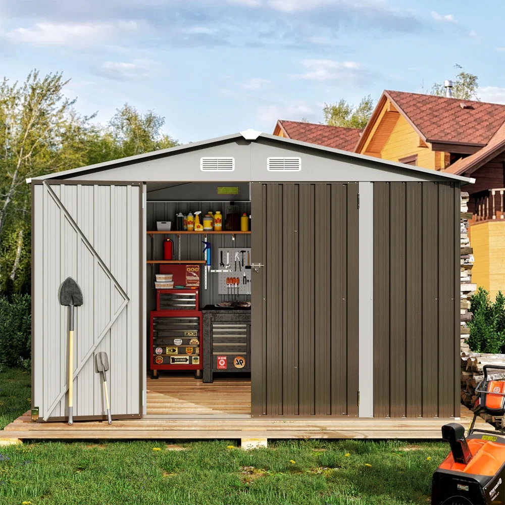 10 ft. W x 8 ft. D Storage Shed