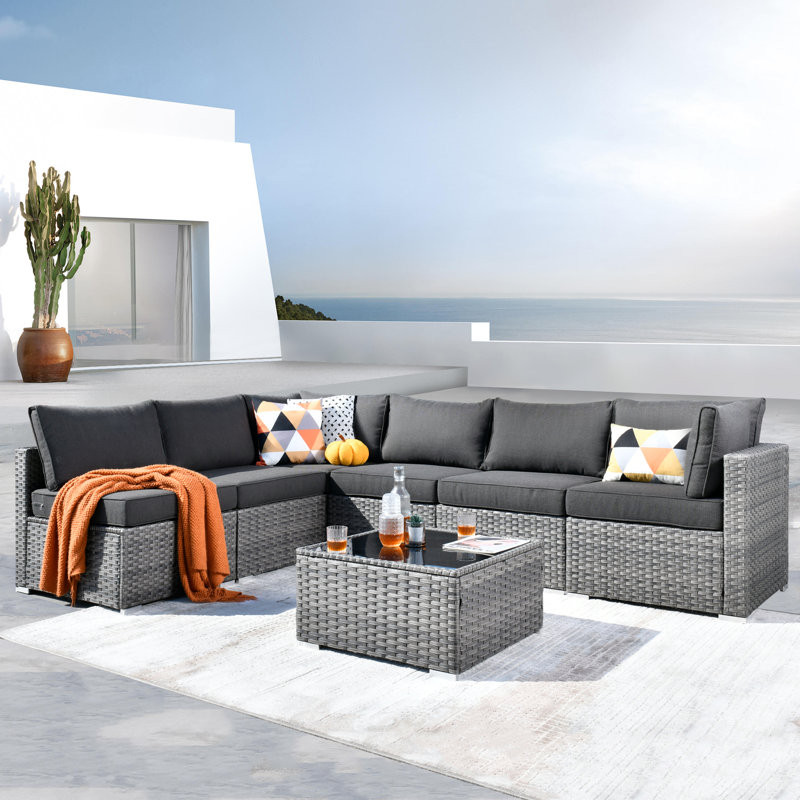 Lava 5 - Person Outdoor Seating Group with Cushions