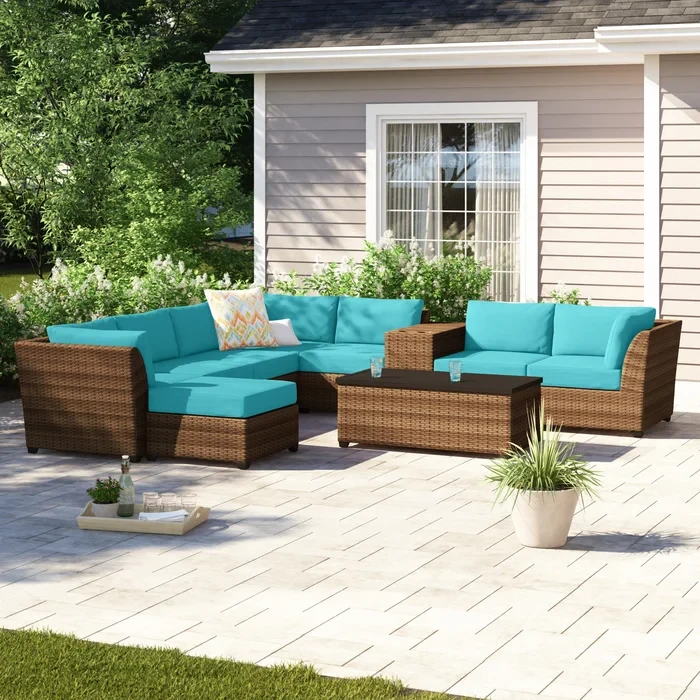 Ambroselli 6 - Person Outdoor Seating Group with Cushions