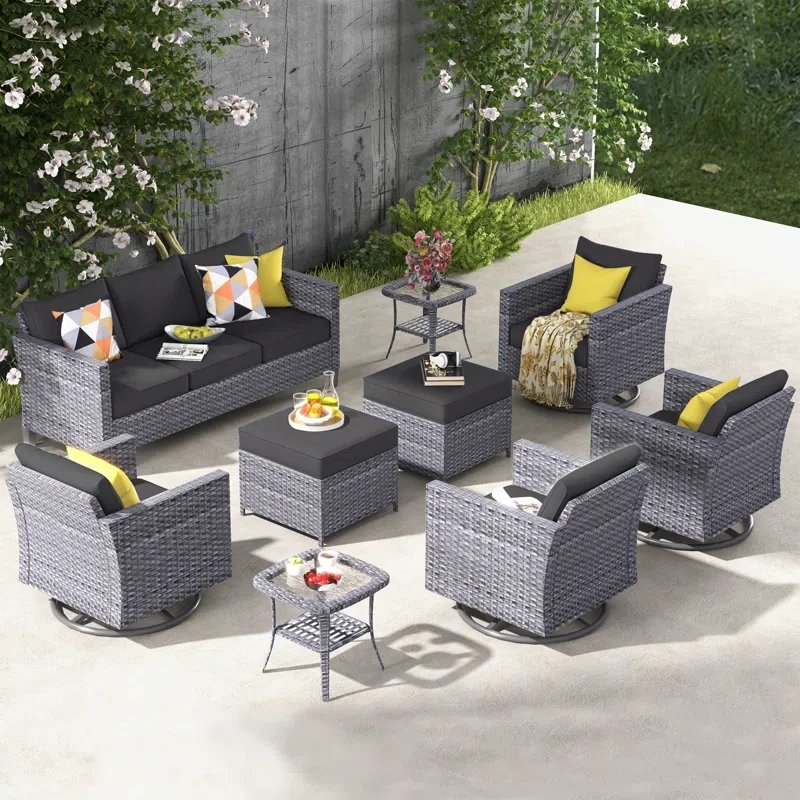 Cushion Color 7 - Person Outdoor Seating Group with Cushions