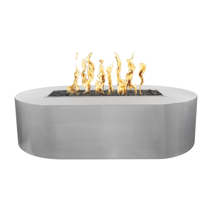 Bispo Steel Fire Pit  15" H x 84" W x 28" D