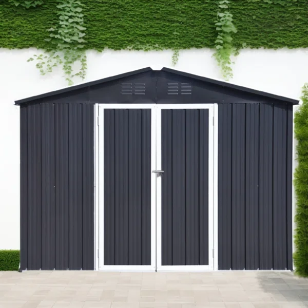 9 ft. W x 6 ft. D Metal Storage Shed