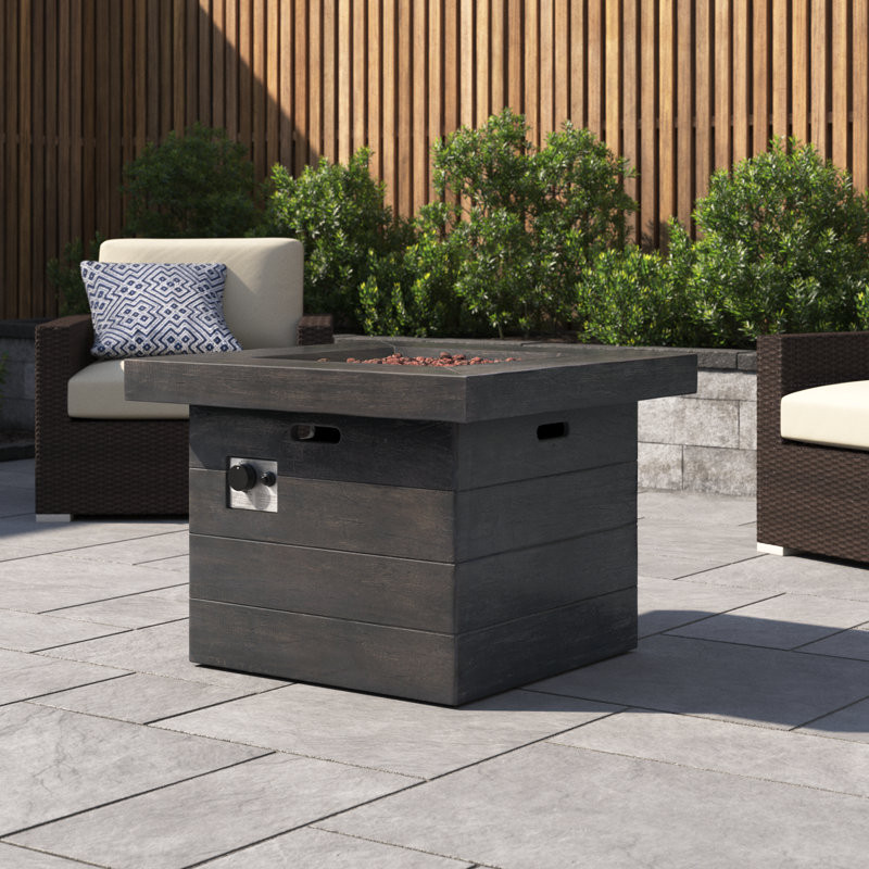 Rosia Polyresin Propane Fire Pit Table