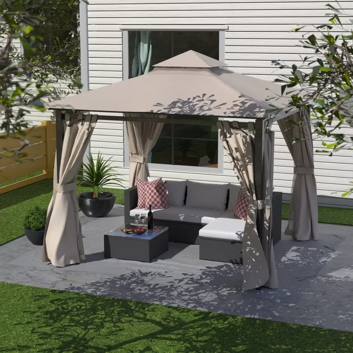 Harwich Garden 10 Ft. W x 10 Ft. D Steel Patio Gazebo