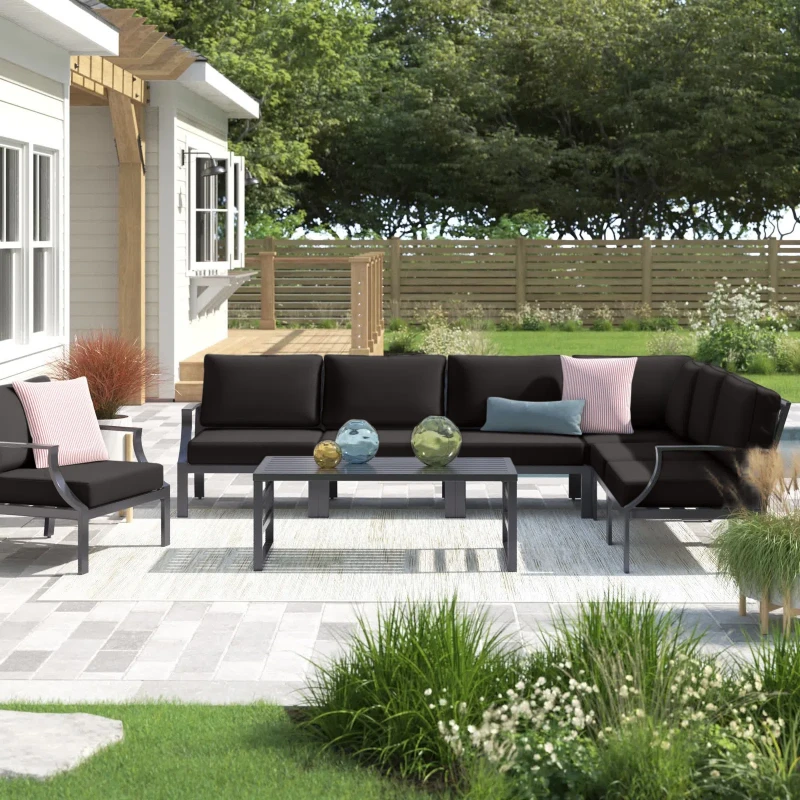 Analyssia 6 - Person Outdoor Seating Group with Cushions