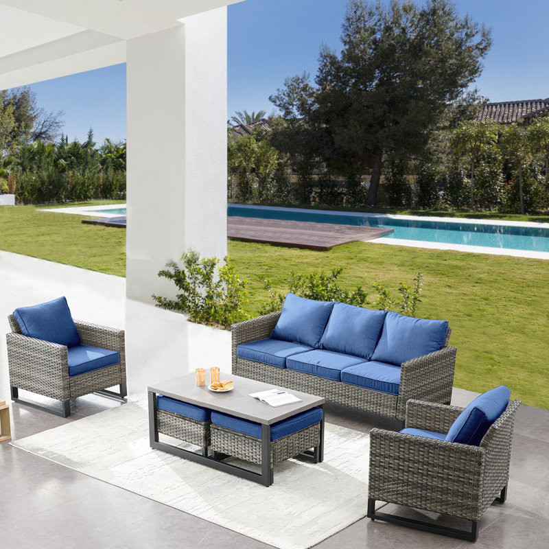 Aniha 6 Piece Sofa Seating Group with Cushions