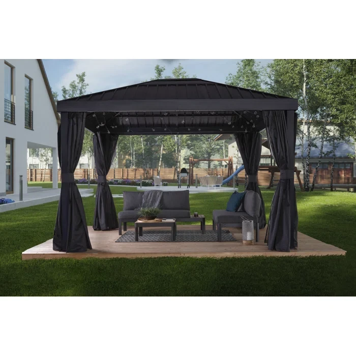 Skylight 10 Ft. W x 12 Ft. D Aluminum Patio Gazebo