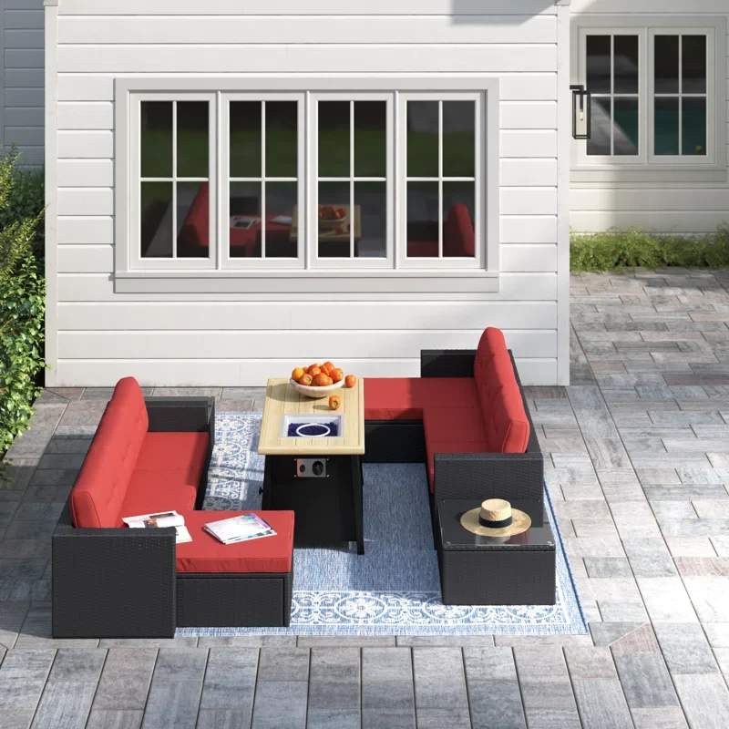 Alyah 6 - Person Outdoor Seating Group with Cushions