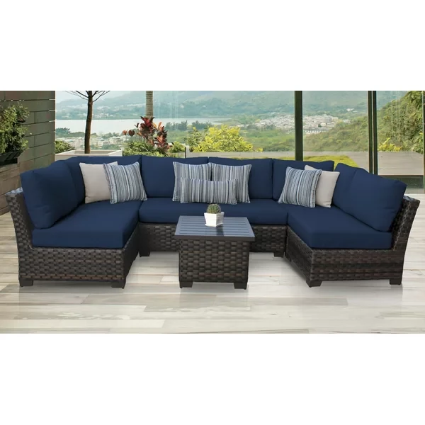 Aelwen 4 - Person Outdoor Seating Group with Cushions