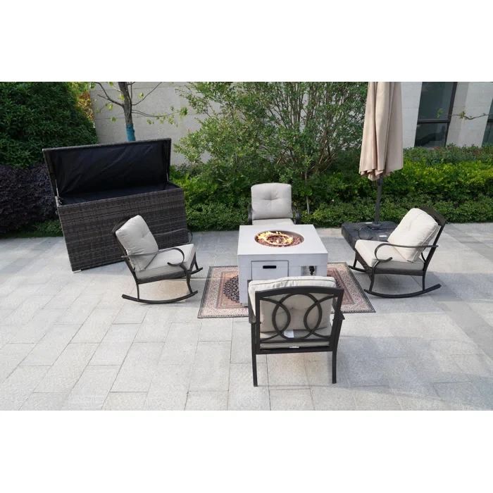 Amairany 4 - Person Outdoor Seating Group with Cushions