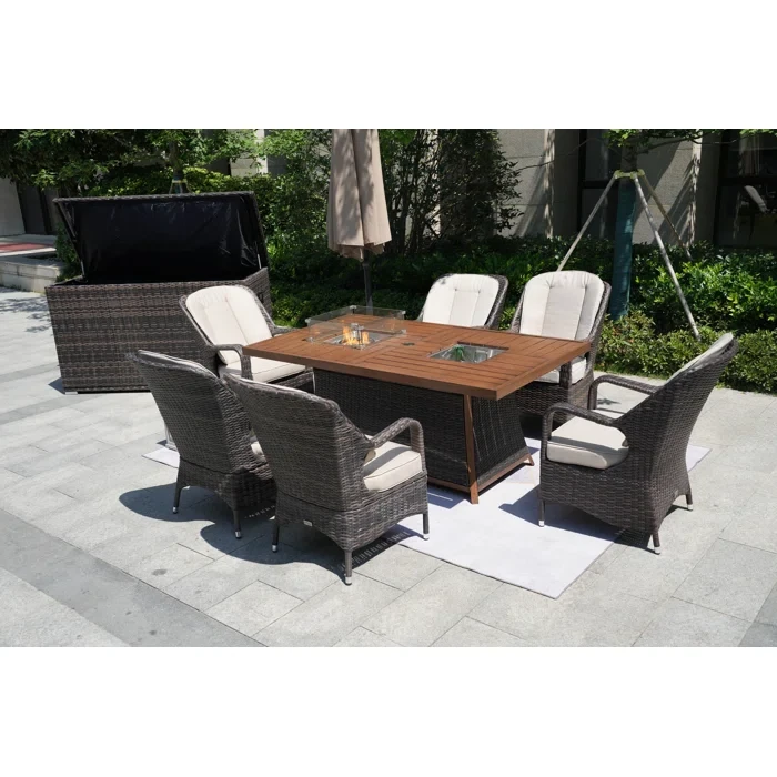 Algird 6 - Person Outdoor Seating Group with Cushions