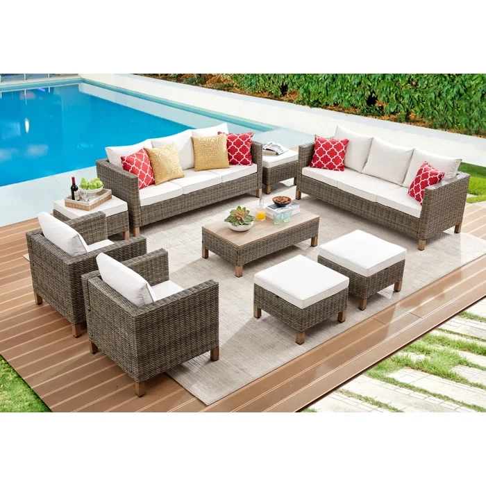 Duponta 12 - Person Outdoor Seating Group with Cushions