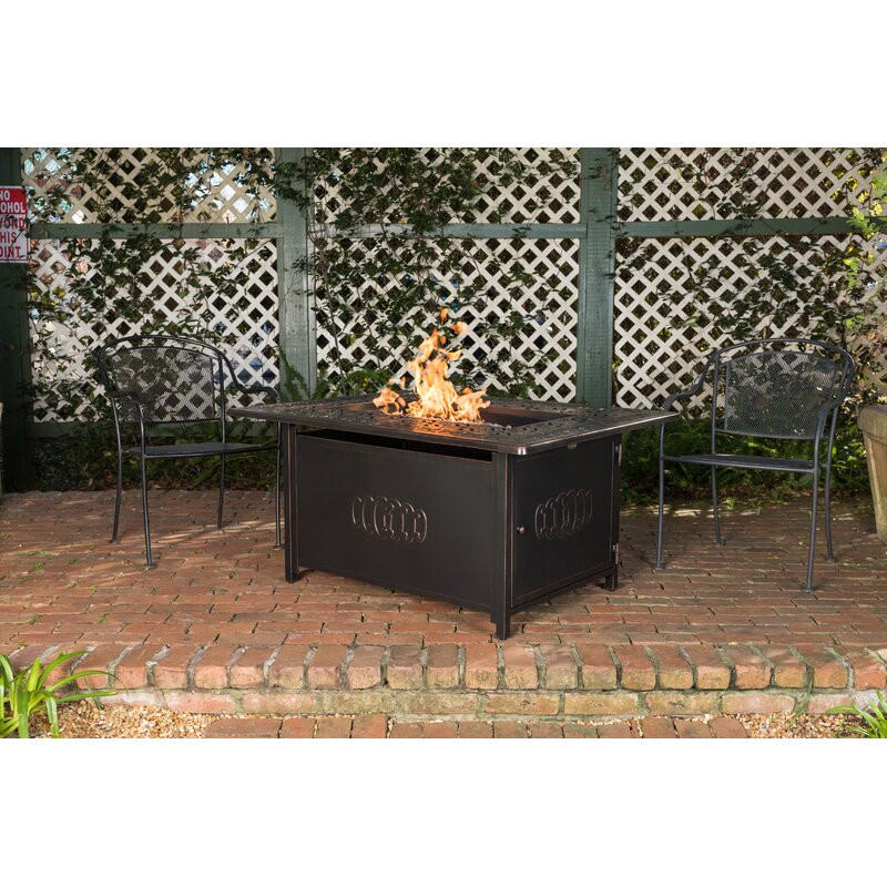 Losoto Aluminum Propane Fire Pit Table