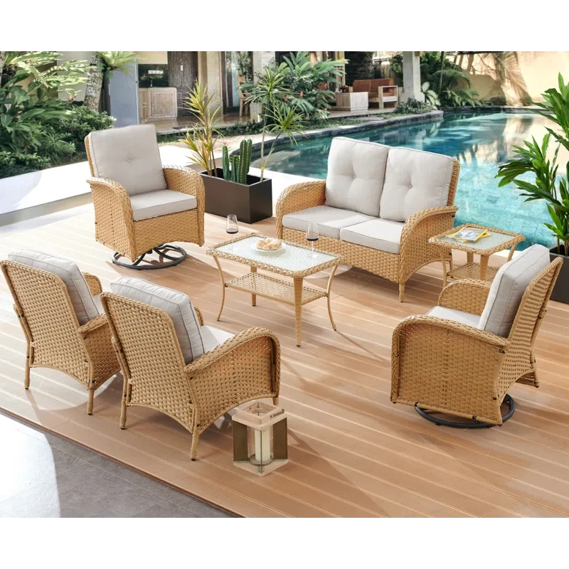 Alma 6 - Person Outdoor Seating Group with Cushions