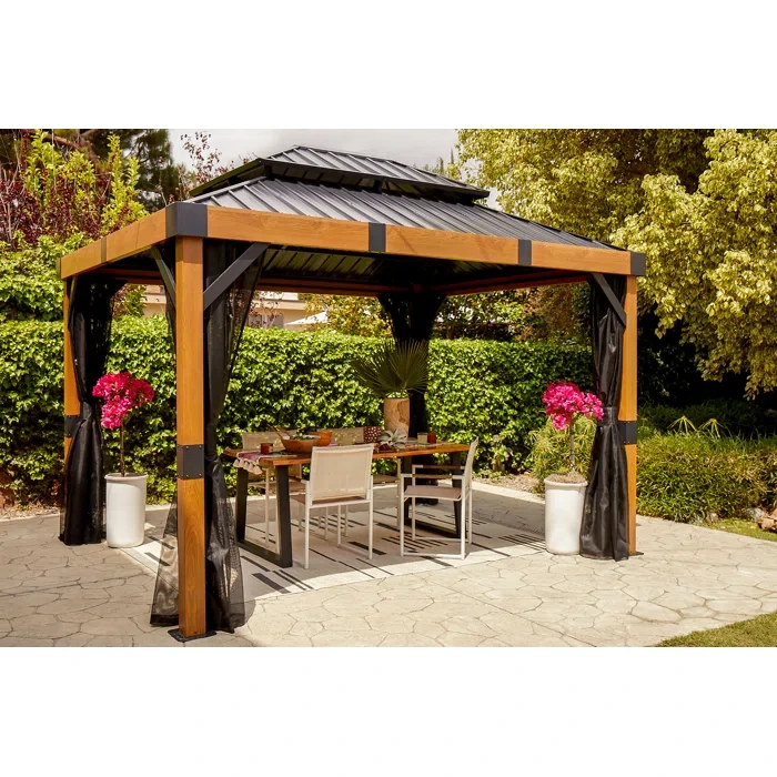 Fontana 10 Ft. W x 12 Ft. D Aluminum Patio Gazebo