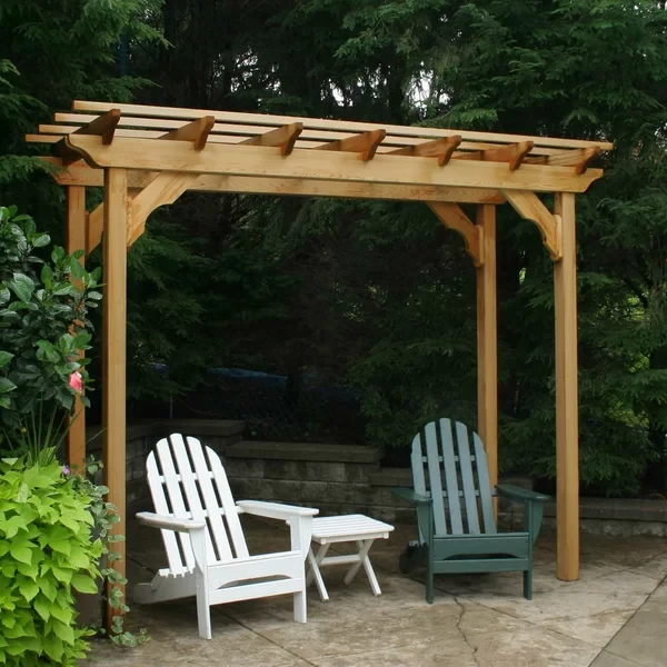 12 ft. W x 3 ft. D Tignall Solid Wood Pergola