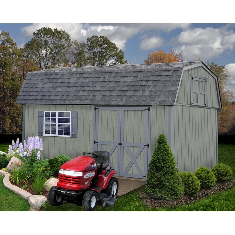 Meadowbrook 10 ft. W x 16 ft. D Solid Wood Storage Shed