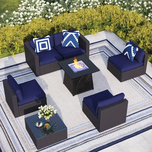 Alyah 5 - Person Outdoor Seating Group with Cushions