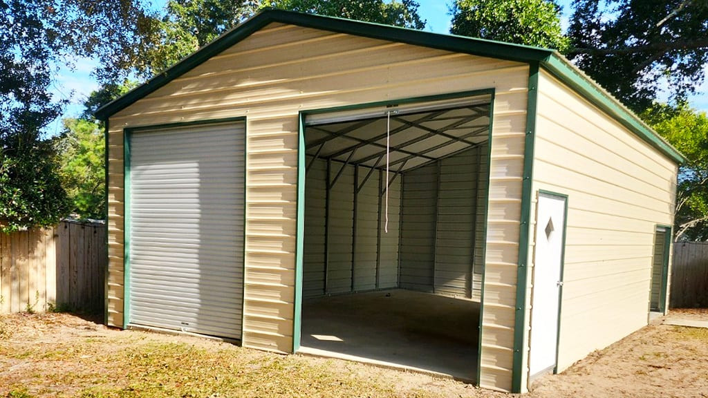 Metal Garages 24'x30' Two Car Garage