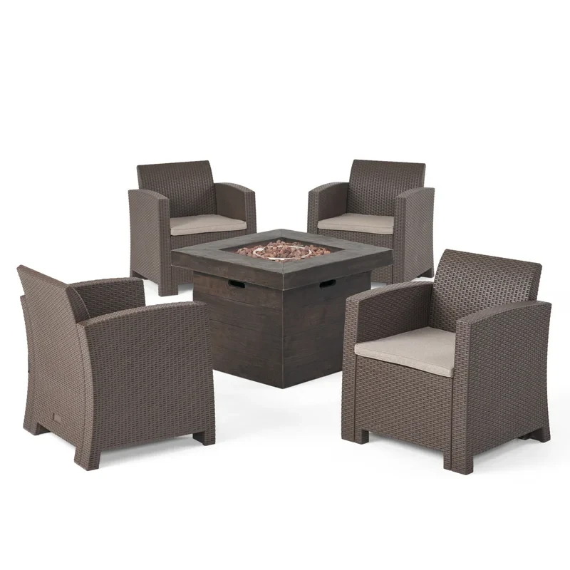 Egne 4 - Person Outdoor Seating Group with Cushions