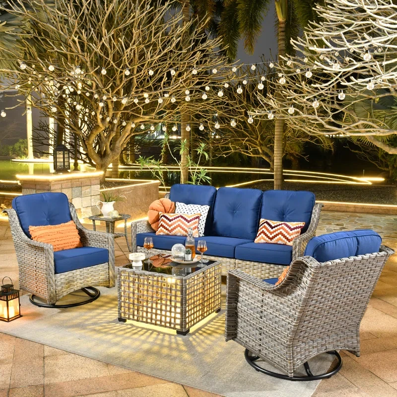 Emroy 5 - Person Outdoor Seating Group with Cushions