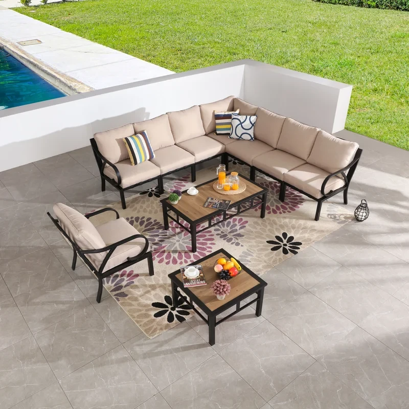 Torpoint 8 - Person Outdoor Seating Group with Cushions