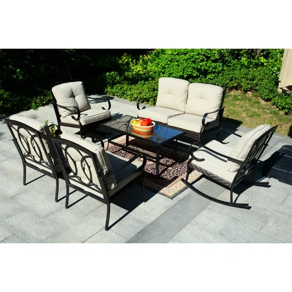 Amairany 6 - Person Outdoor Seating Group with Cushions