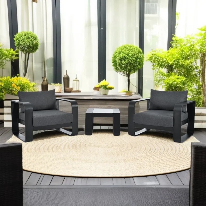 Monny 2 - Person Outdoor Seating Group with Cushions