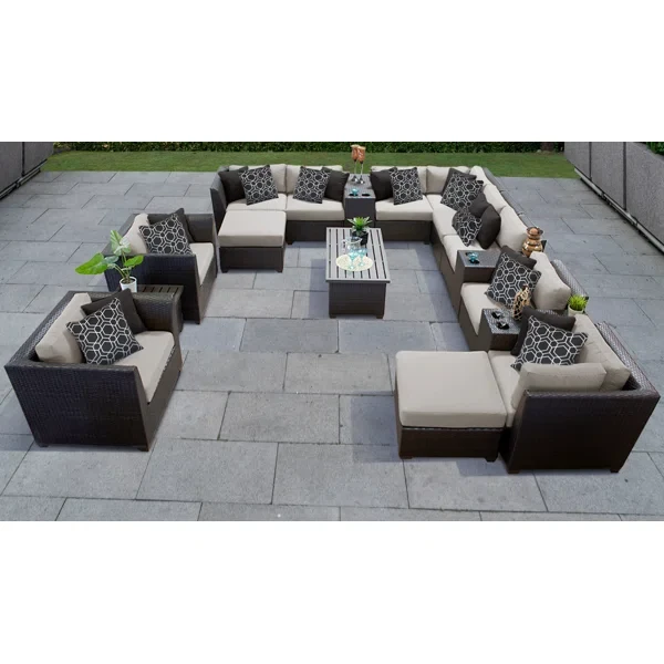 Anastase 11 - Person Outdoor Seating Group with Cushions