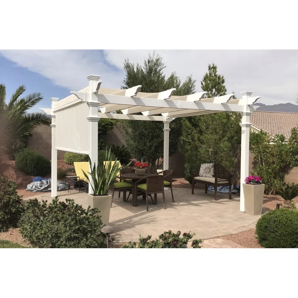 12' W X 12' D Coppell Vinyl Pergola