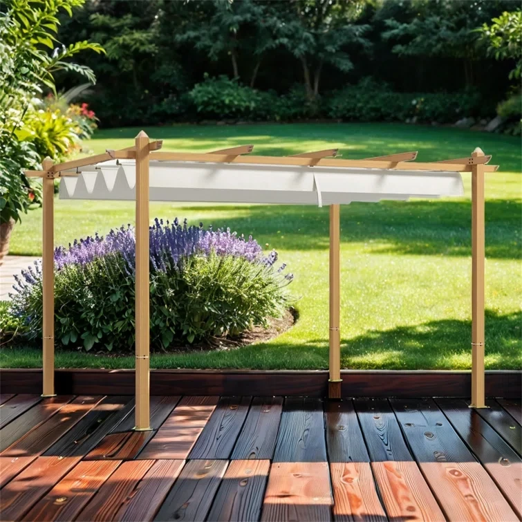 20 Ft. W 9.75 ft. W x 9.75 ft. DAluminum Pergola