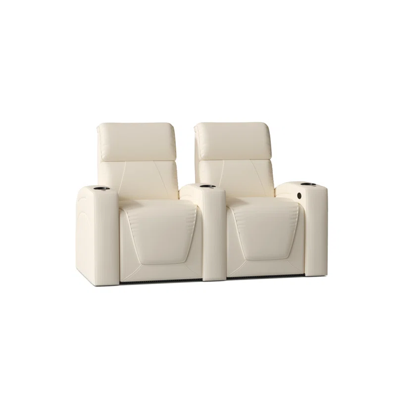 Zone HR Series Upholstered Power Reclining Home Theater Seating with Cup Holder